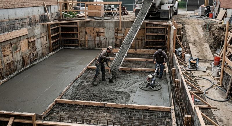 Basement Concrete Installation in Lothian, MD