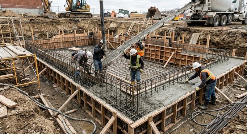 Basement Concrete Pouring in Severna Park, MD
