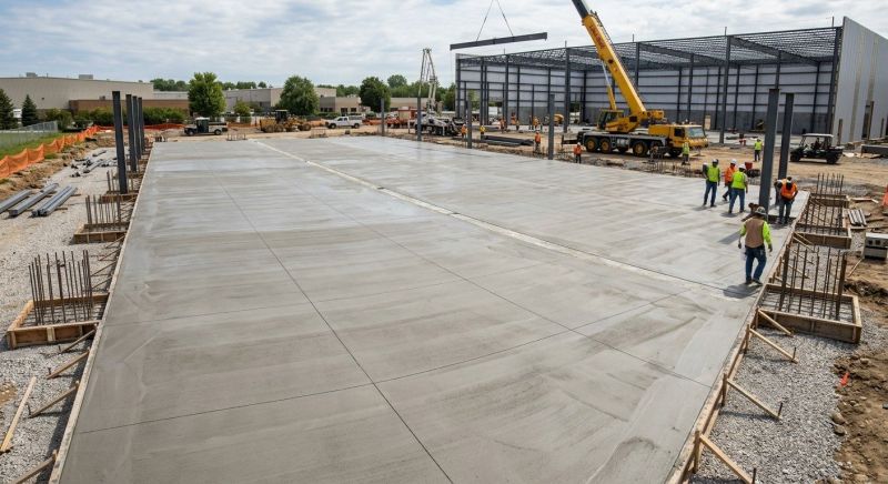 Commercial Slab Construction in Essex, MD