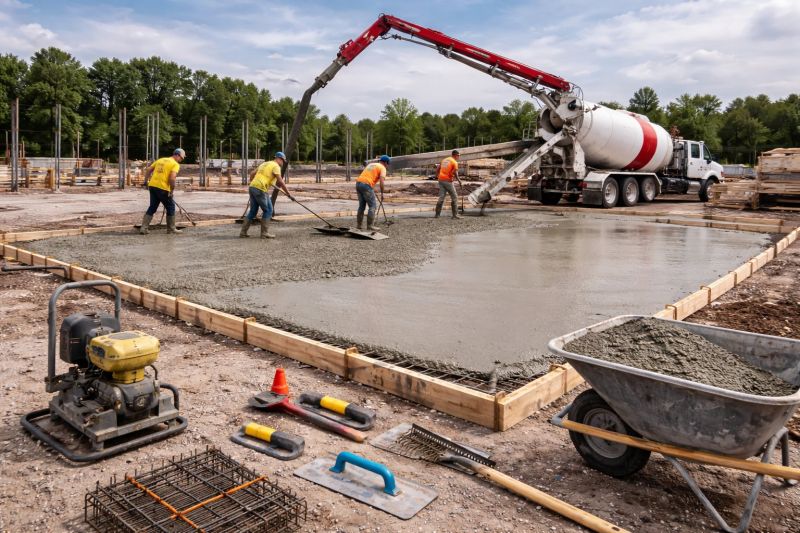 Commercial Slab Installation in Beltsville, MD
