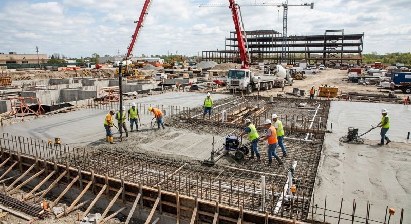 Commercial Slab Installation in Perry Hall, MD