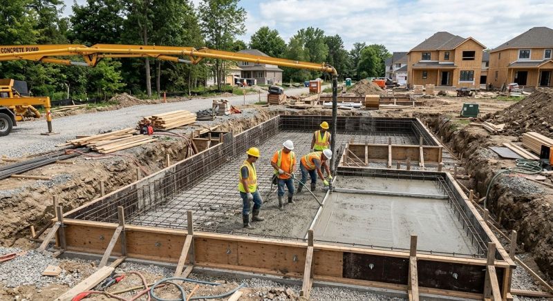 Concrete Foundation Installation in Pikesville, MD