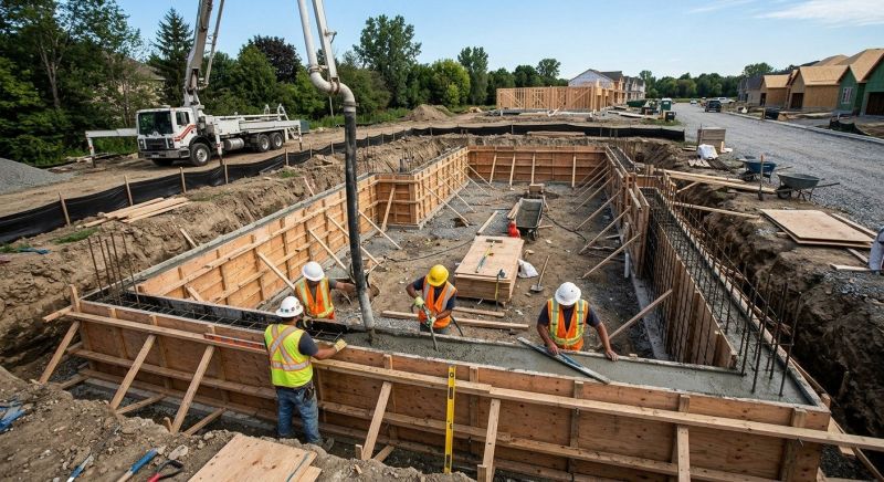 Concrete Foundation Installation in Severn, MD