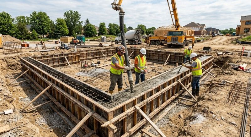 Foundation Wall Pouring in Bowie, MD