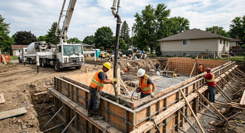 Foundation Wall Pouring in Pasadena, MD